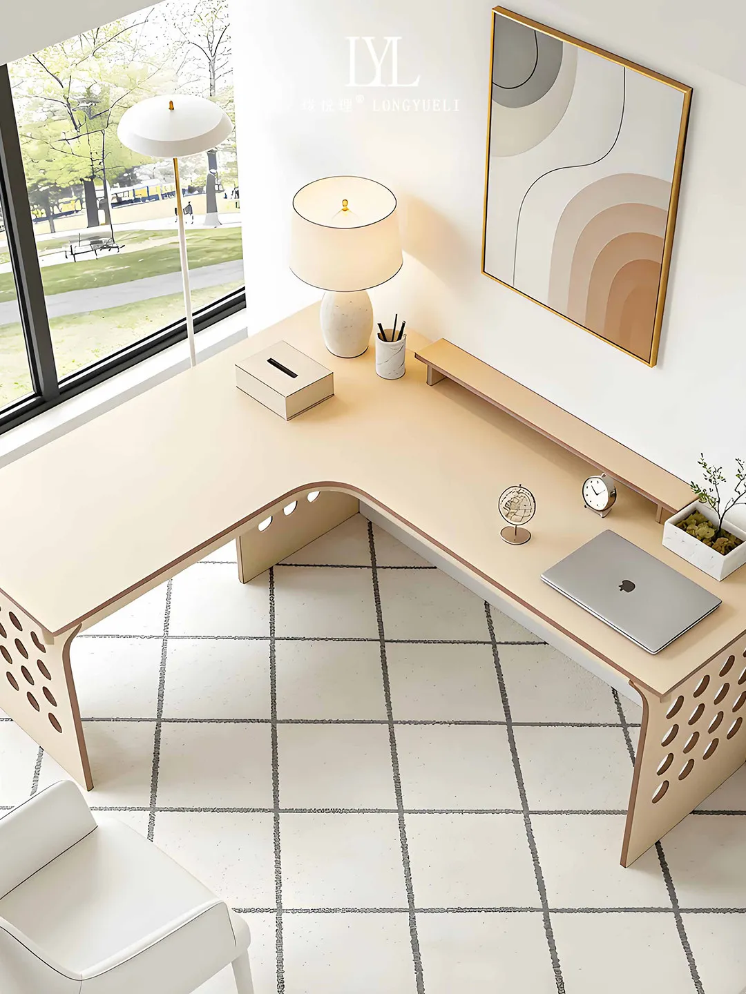 

&Custom Solid Wood Fujian Free Combination Modern Minimalist Desk for Home Office Living Room & Study-1-Year Warranty