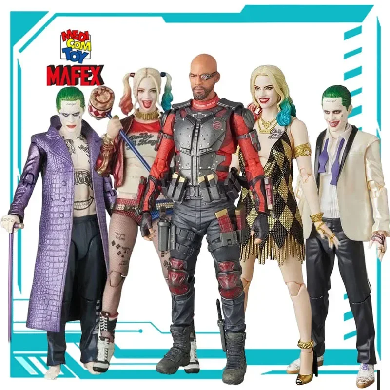 MEDICOM TOY Original Model MAFEX DC Comics Suicide Squad Full range Anime Figure Toys  Model Ornaments Gifts for Boys