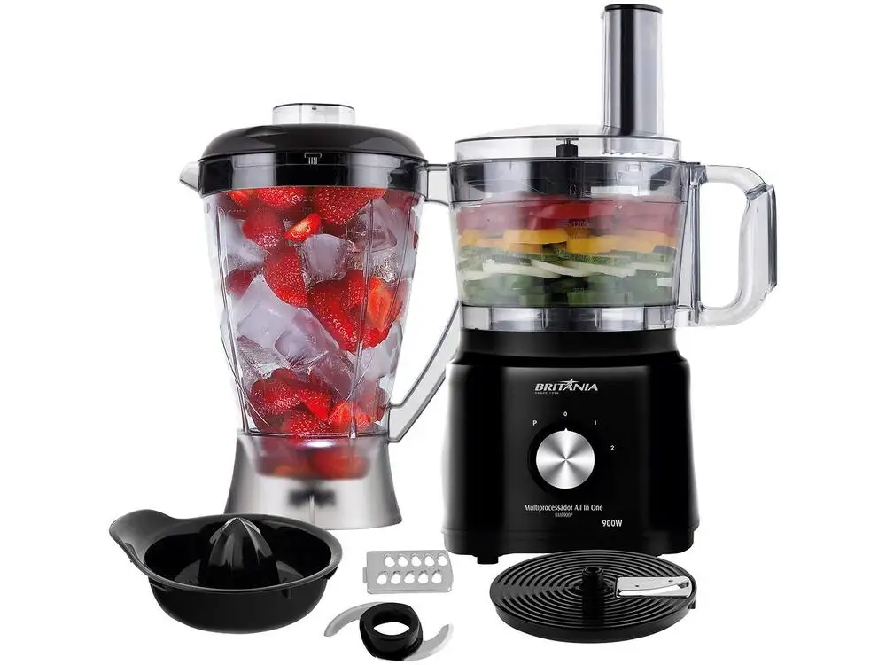 Multiprocessador Britânia Preto All In One - 220V