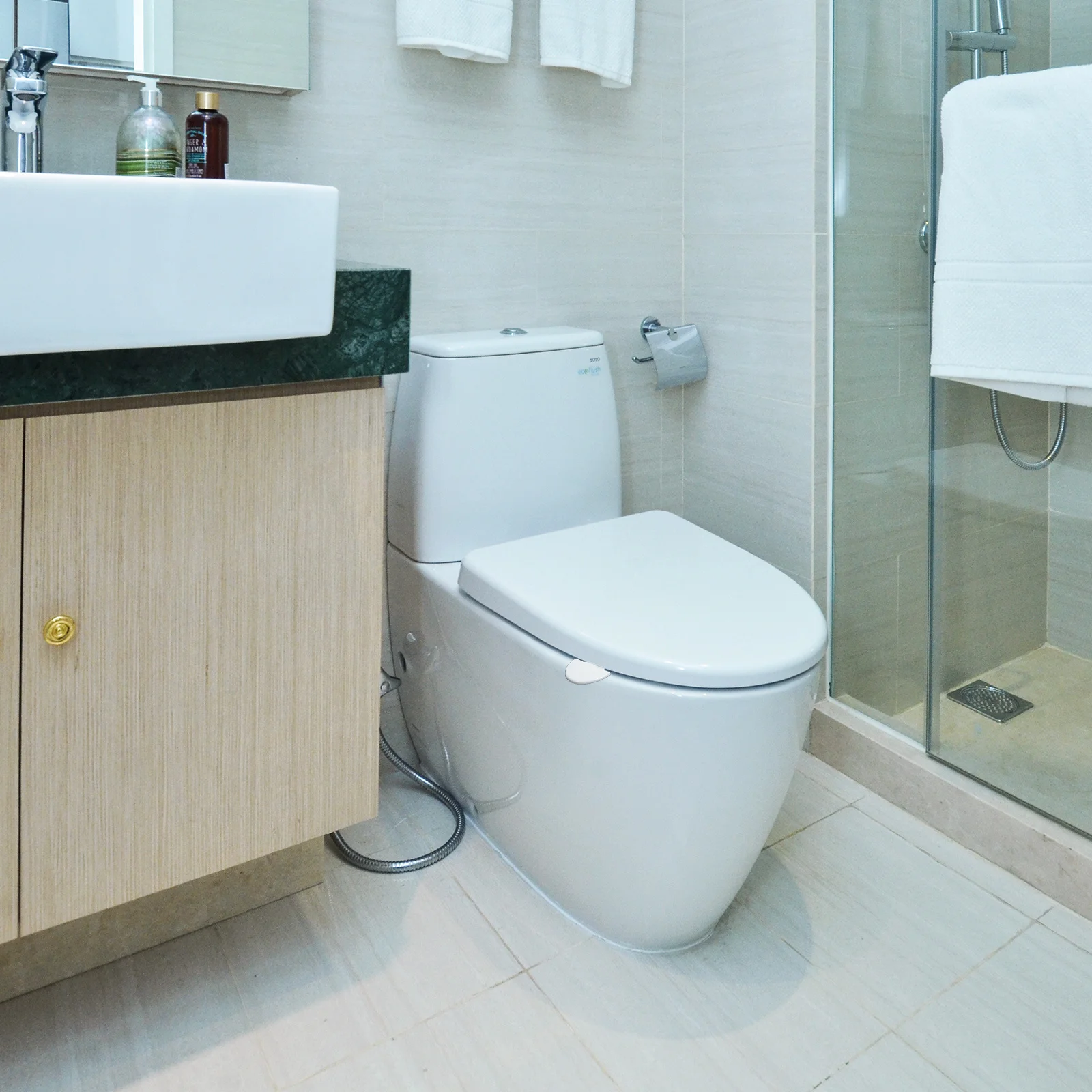 6 قطع رافع لمقعد المرحاض، صنعة ممتازة، تصميم بسيط، استخدام واسع كأساسيات الحمام المساعدة للحياة اليومية بدون استخدام اليدين