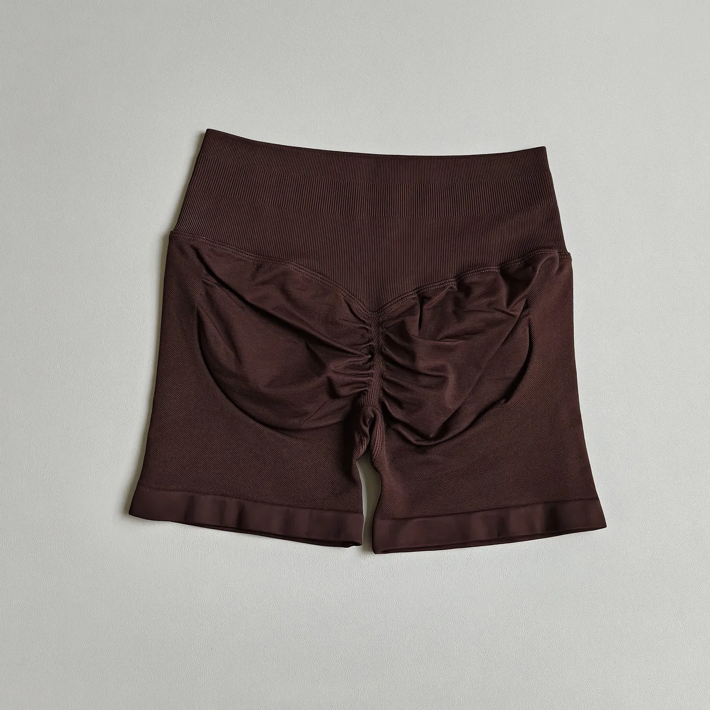 Peach Butt Fitness-Shorts für Damen, Sport-Shorts mit Po-Lifting-Effekt, nahtlose Yoga-Shorts, hohe Taille, Bauchkontrolle, hochelastische Leggings – Detail 7