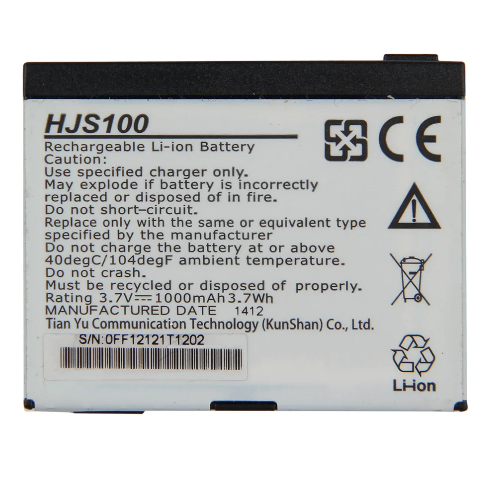 Replacement Battery HJS100 For Becker HJS100 HJS-100 M015 GPS 338937010208 Rechargeable Battery 1000mAh