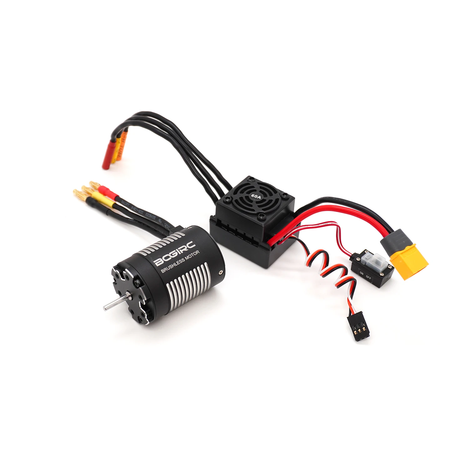 BOGIRC 3650 3660 Motor & 60A 80A ESC Brushless Combo 3.175/5.0mm Shaft with Programming Card for 1/10 WLtoys Traxxas RC Car Part