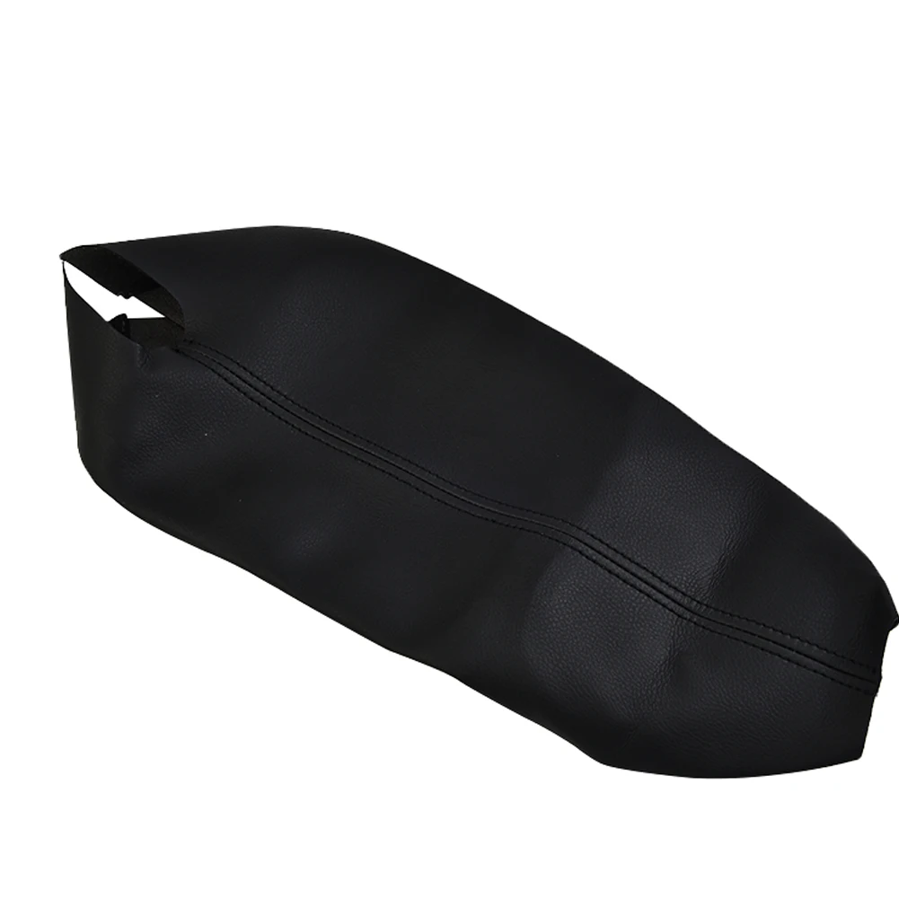 Leather Console Accessories Armrest Lid Cover For Honda Accord 2008-2012 Black 1Pcs Professional Cover Leather