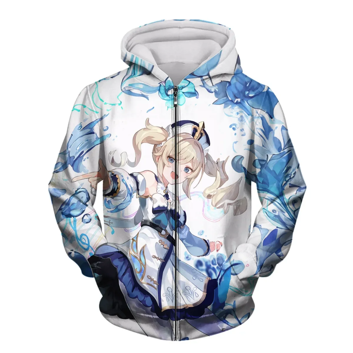 Jogo genshin impacto zíper hoodies moletom com capuz masculino moda casual manga longa com zíper moletom impressão 3d feminino jaqueta cosplay