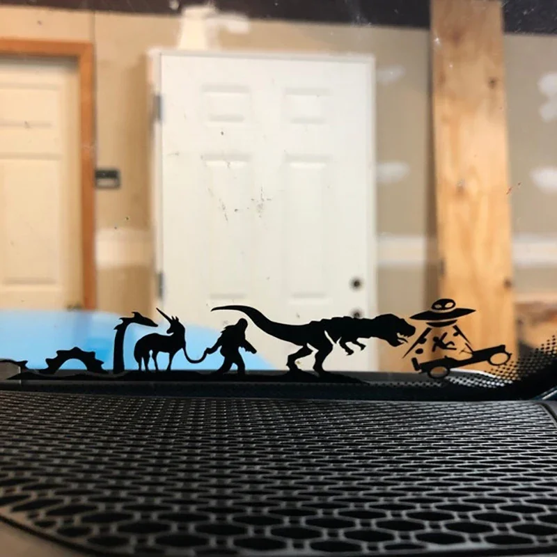 

Funny Car styling Windshield Vinyl Decals And Stickers.Dinosaur Pattern Lovely Cartoon Car Windows Decoration Parts