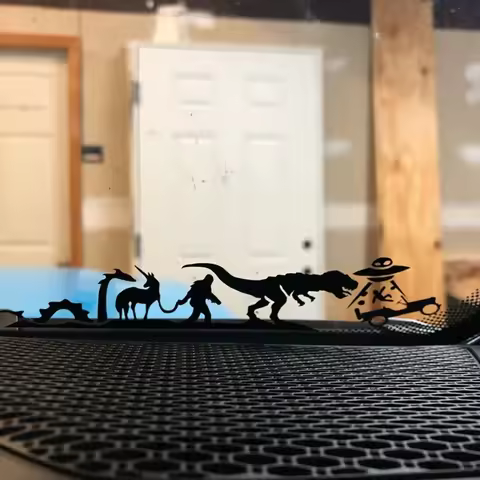 Funny Car styling Windshield Vinyl Decals And Stickers.Dinosaur Pattern Lovely Cartoon Car Windows Decoration Parts