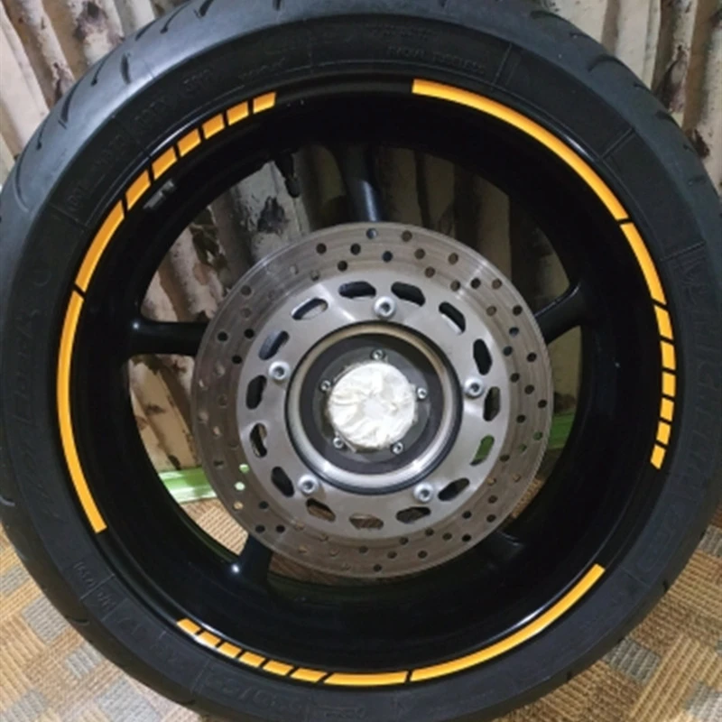 Motorcycle Reflective Sticker Car Tire Decals Trim Strips Universal Bike Wheel Sticker Waterproof Wheel Rim Tape 17'18'