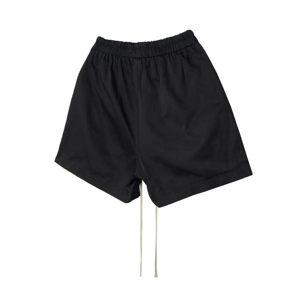 RO Style Dark High Street Elastic Waist Shorts Men's Functional Silhouette Casual Sports Side Slit Nylon Shorts Summer