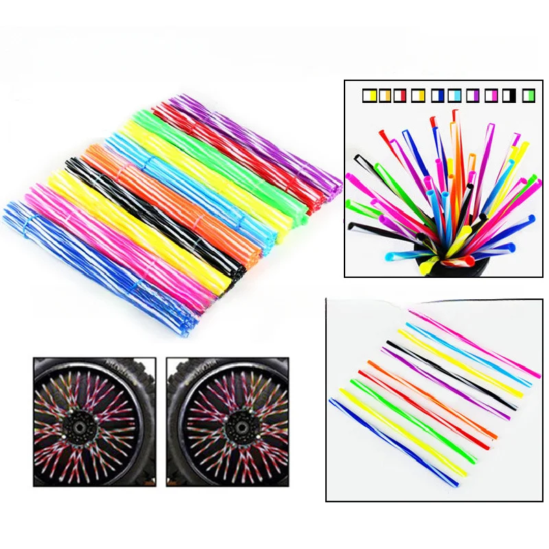 

Suitable for Huayang CQRMX6M4 Magician Motorcycle Modified Two-tone Front and Rear Wheel Rims Steel Wire Tube 36 Pieces