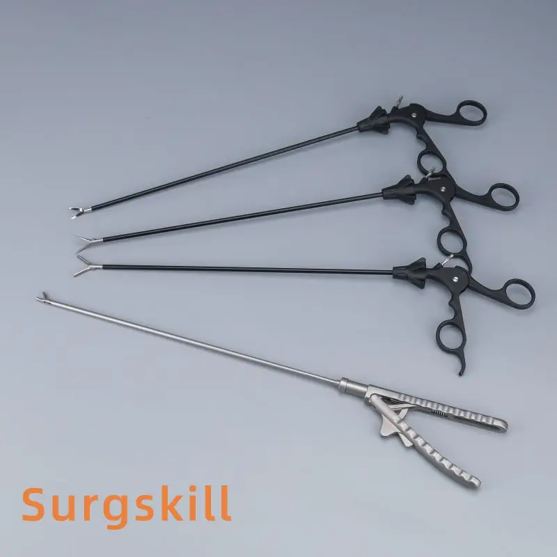 Instrumentos de práctica de entrenamiento de simulación de laparoscopia de alta calidad, desinfectante, agarrador, tijeras, soporte de aguja