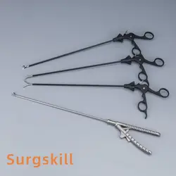 Instrumentos de práctica de entrenamiento de simulación de laparoscopia de alta calidad, desinfectante, agarrador, tijeras, soporte de aguja