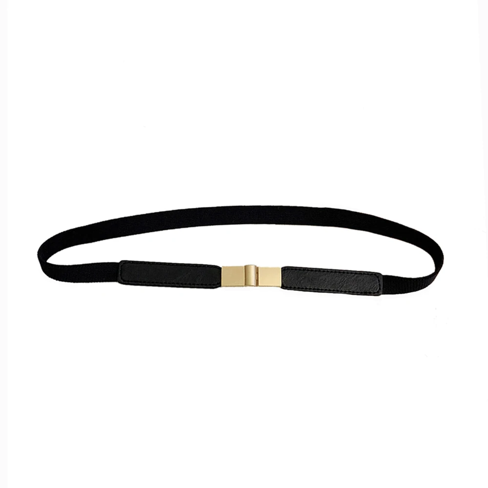 Women’s Fashion Elastic Cinch Belt Ladies Thin Stretch Waist Band Clasp Buckle Waist Belt Waistband Ladies Accessories