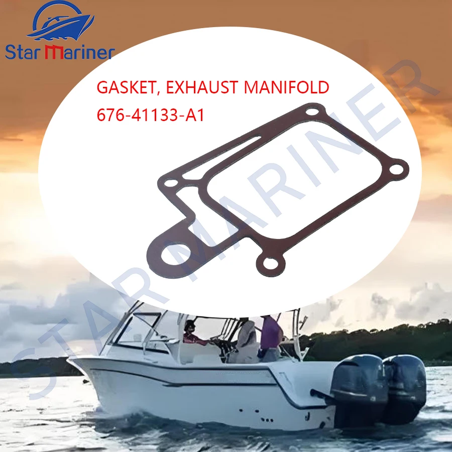 

676-41133 Gasket Exhaust Manifold For Yamaha Outboard MOTOR 40HP 40C 676-41133-A0 Sierra 18-99014 676-41133-00 676-41133 Parts
