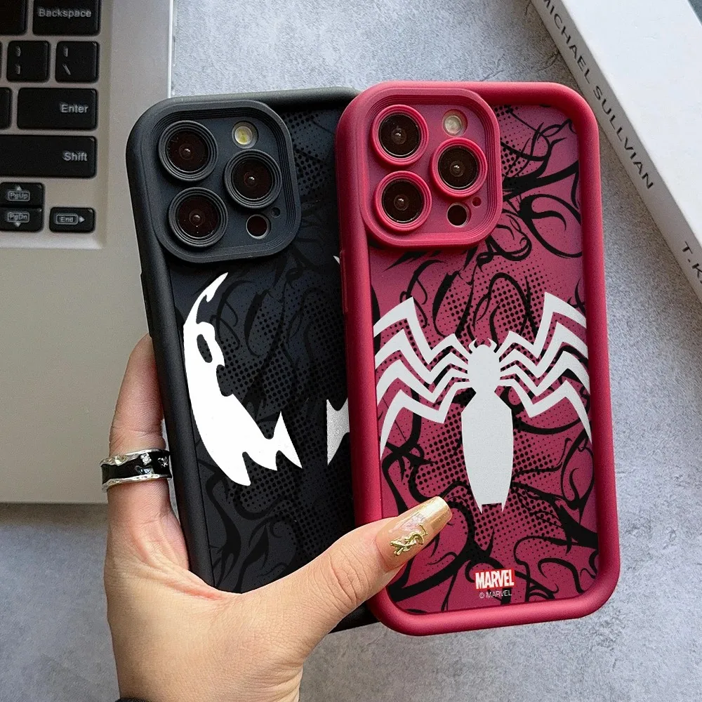 

Venom Spider-Man Phone Case For Oppo Reno12 Reno11 Reno10 Reno8 Reno7 Reno6 Z T F Pro Plus 4G 5G Soft TPU Back Cover