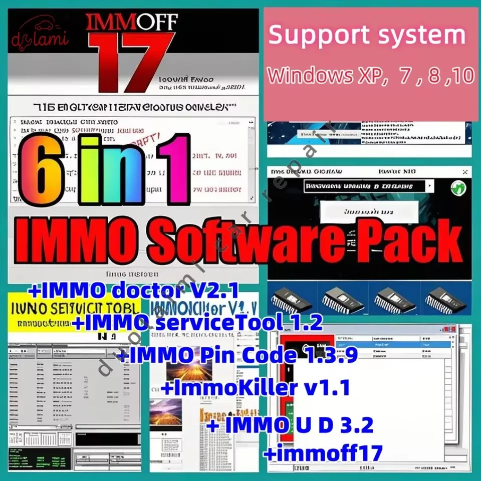 

Hot IMMO OFF software pack+immoff 17+IMMO doctor +IMMO service tool+ImmoKiller+IMMO Pin Code Calculator+IMMO Universal Decoding
