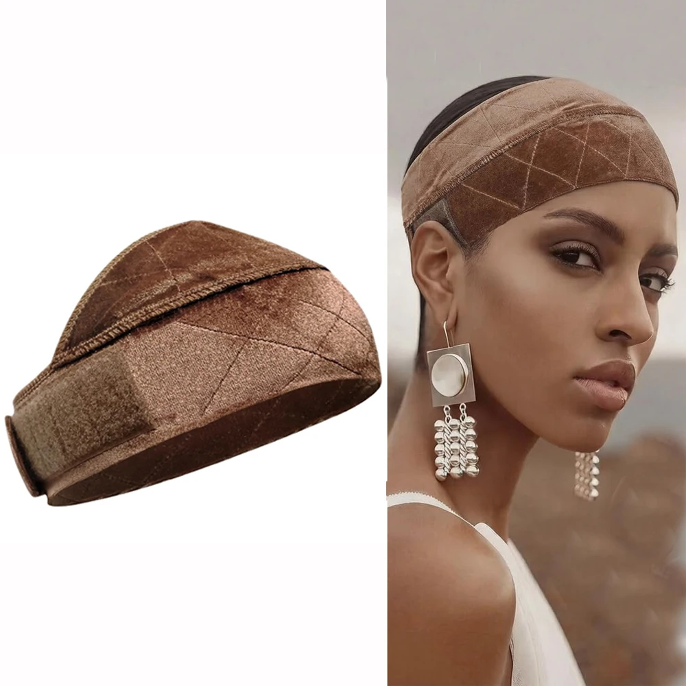 

Widen Wigs Band,Velvet Wig Grip Band Non Slip,Adjustable Fasten Wigs Grip Caps for Women to Keep Wig From Moving and Comfort