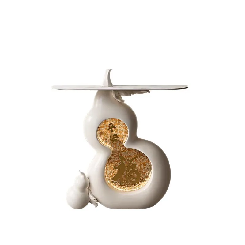 Gourd console table entrance living room feng shui villa entrance cabinet new Chinese style