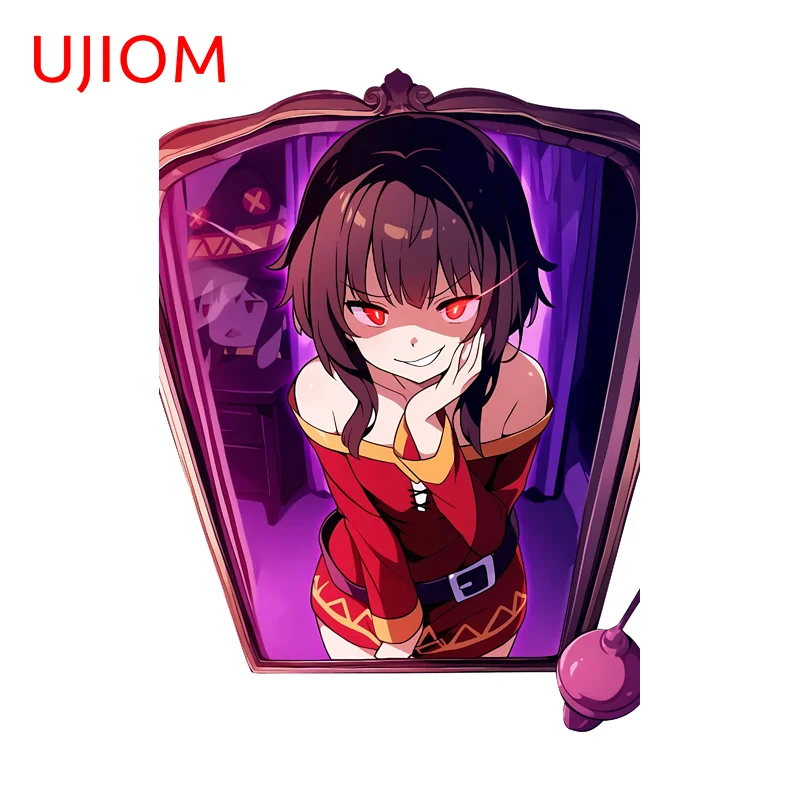 UJIOM Mystical Style Megumin Wall Sticker Personality Occlusion Scratch Design Artistic Adhesive PVC Decal For Game Room Decor