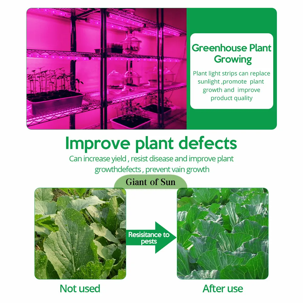 5 متر زهرة البذور المائية ضوء الطيف الكامل زهرة النبات فيتو النمو مصباح تيار مستمر 5 فولت 5 واط للنباتات نظام زراعة الزراعة المائية