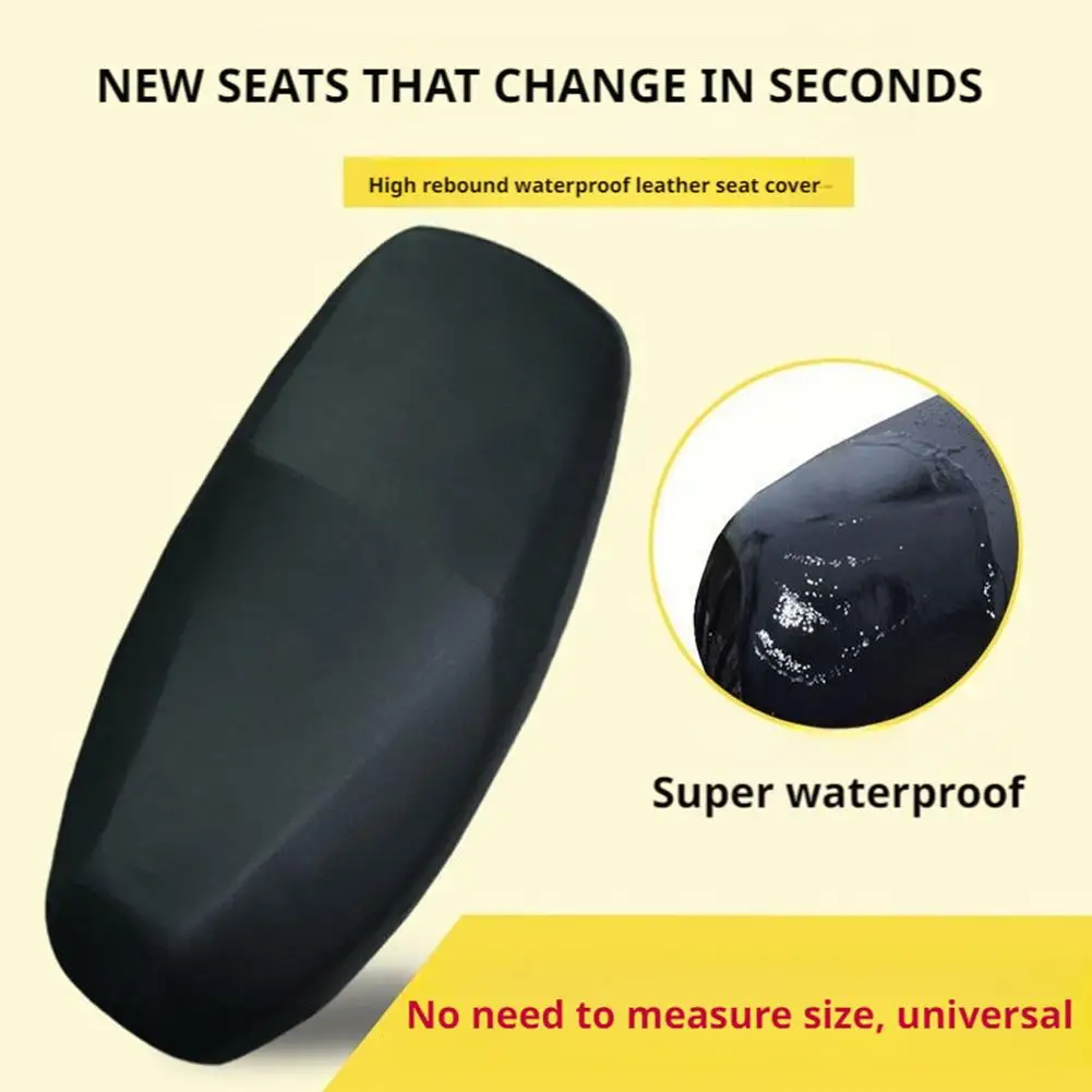 Capa universal para assento de veículo elétrico, couro pu à prova d'água com proteção solar e isolamento térmico para motocicleta/e-bike durante todas as estações