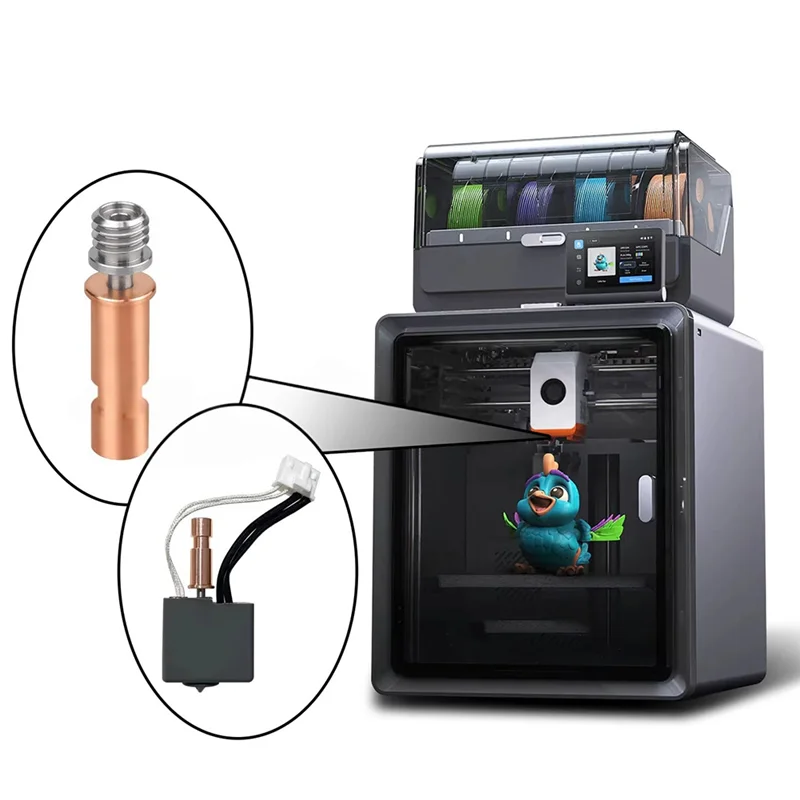 For Anycubic Kobra S1/S1C Heatbreak S1 Combo 3D Pinter Throat 320℃ All Metal Kobra S1 Heat Dissipation Block S1 Combo 3D Pinter