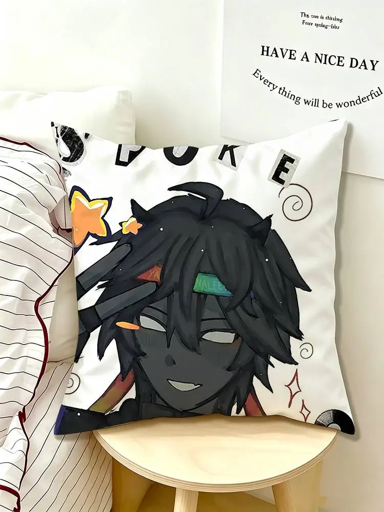 Game Character Spokeishere Spoke  Pillow Case Pattern Printed Pillowcase For Living Room Sofa Cushion Cover