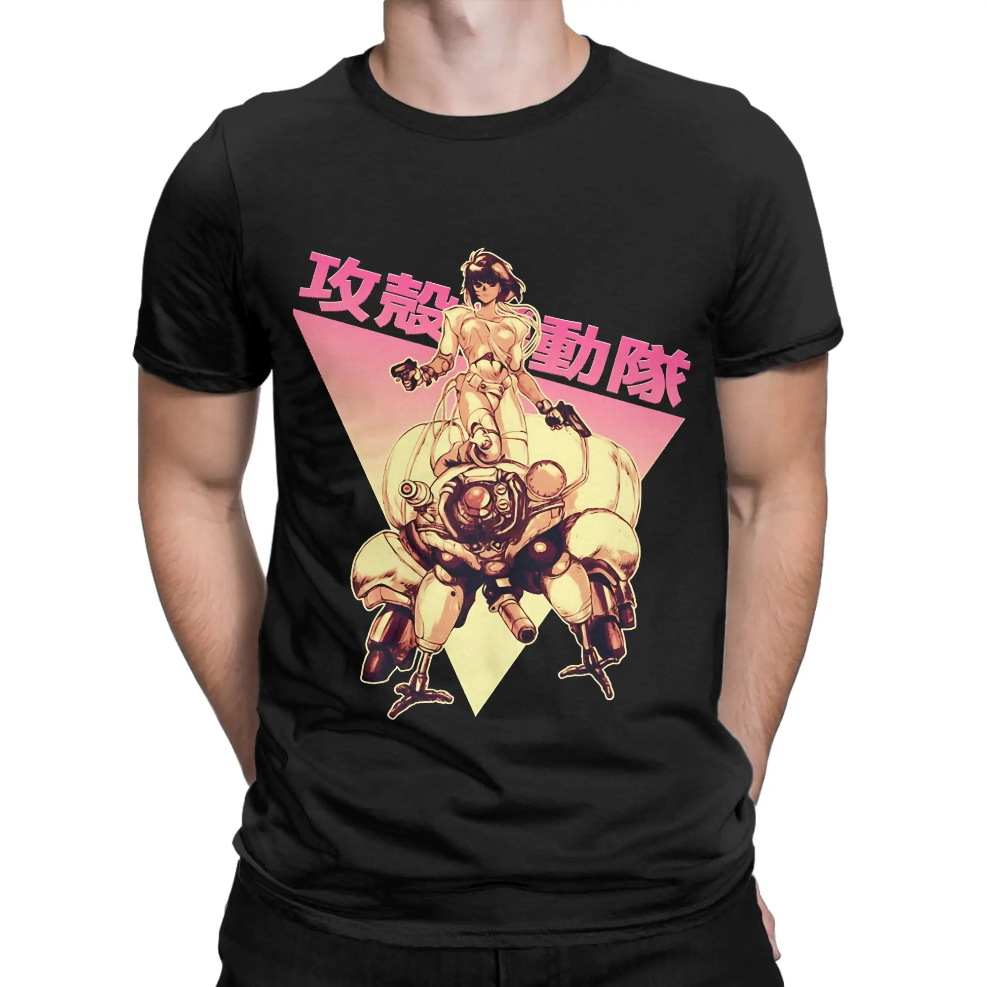 Motoko kusanagi Classic Novelty 100% Cotton T-Shirt Ghost In The sShell Tops Tees For Men