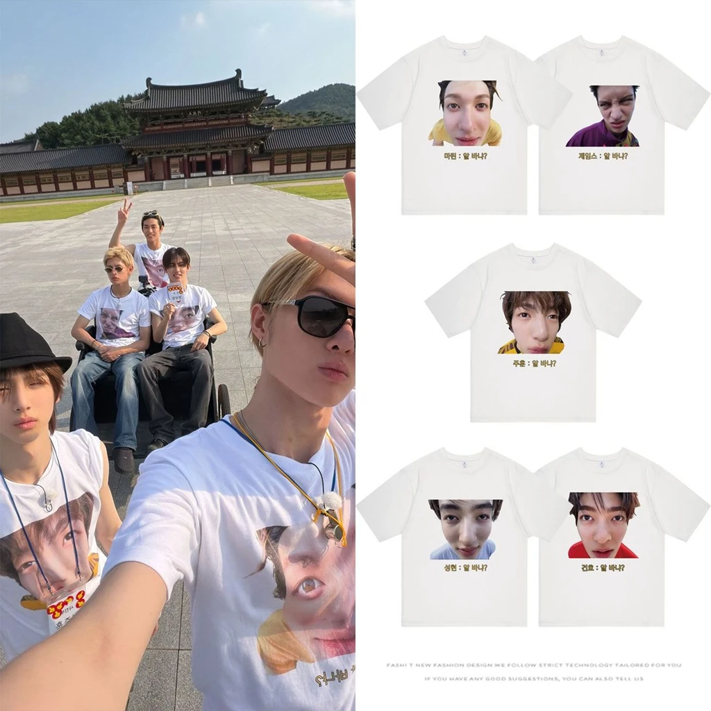 2026 Star Same T-shirt TOP PHOTO Printe TShirt Kpop Slow Down Printe tShirt Pullovers Women Korean Style summer Oversized Tshirt