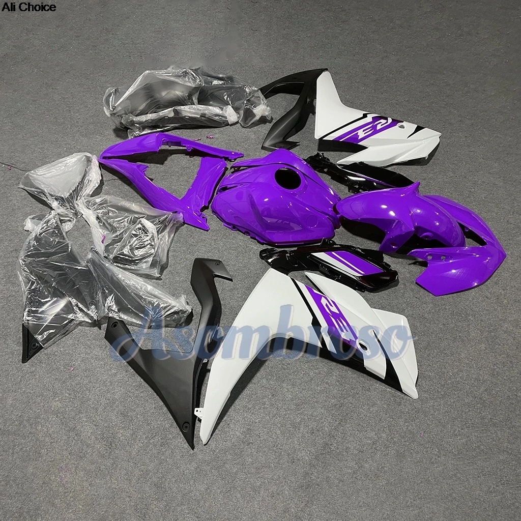 Fit For Yamaha YZF R3 R25 2013 2014 2015 2016 2017 2018 YZF-R3 13-18 Purple with White Motorcycle Injection Fairing kit