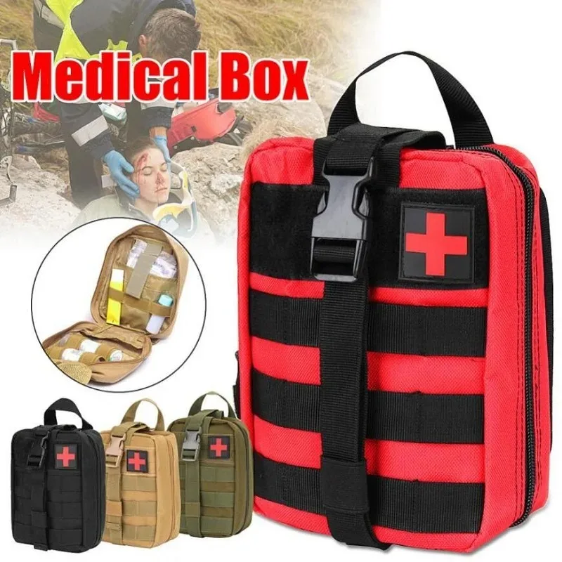 

Survival First aid Kit Container Travel Oxford Waterproof Tactical Waist Pack Outdoor Camping Equipment Safe Hunting Bag