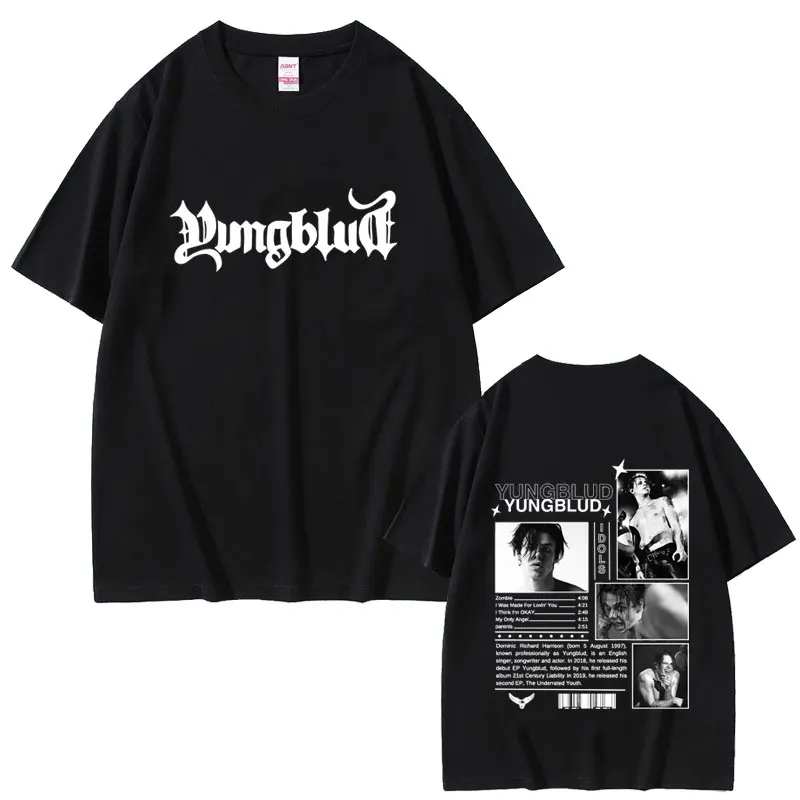 

Yungblud IDOLS Tour 2025 Graphic T-shirt Men Women Fashion Hip Hop Gothic Streetwear Men's Casual Soft Cotton Oversized T Shirts