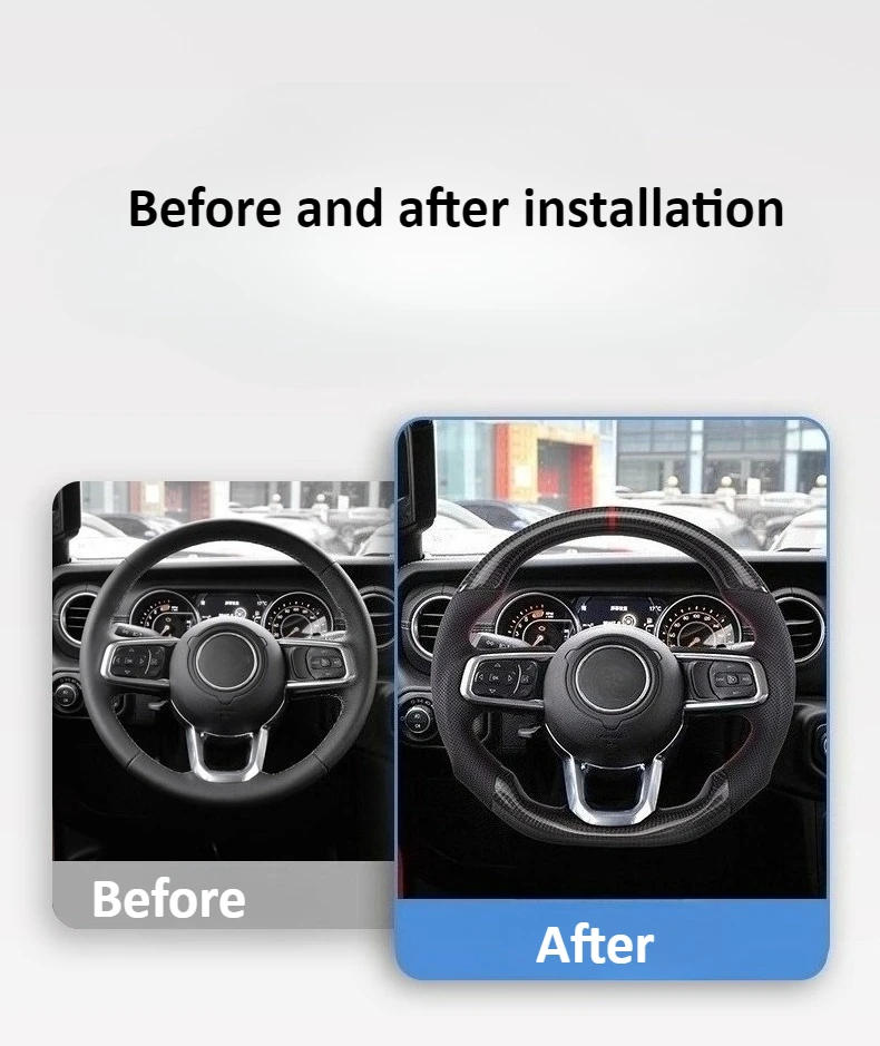 For Jeep Wrangler Steering wheel modification high temperature resistance anti slip breathable odorless and comfortable