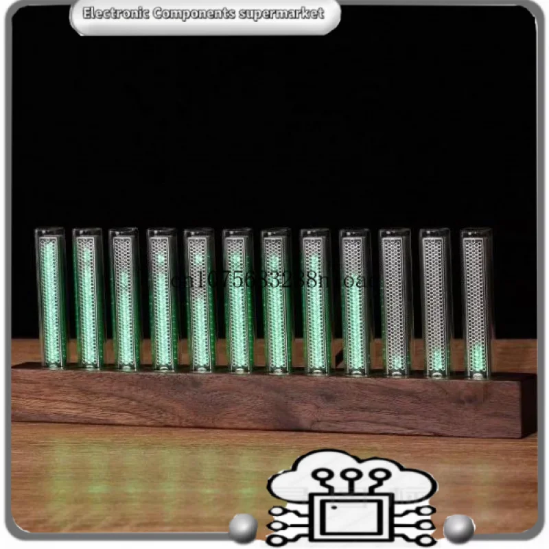 

LED Music Sound Activated Spectrum Light Simulated Nixie Tube Atmosphere Lamp for Gamer Desk Decoration