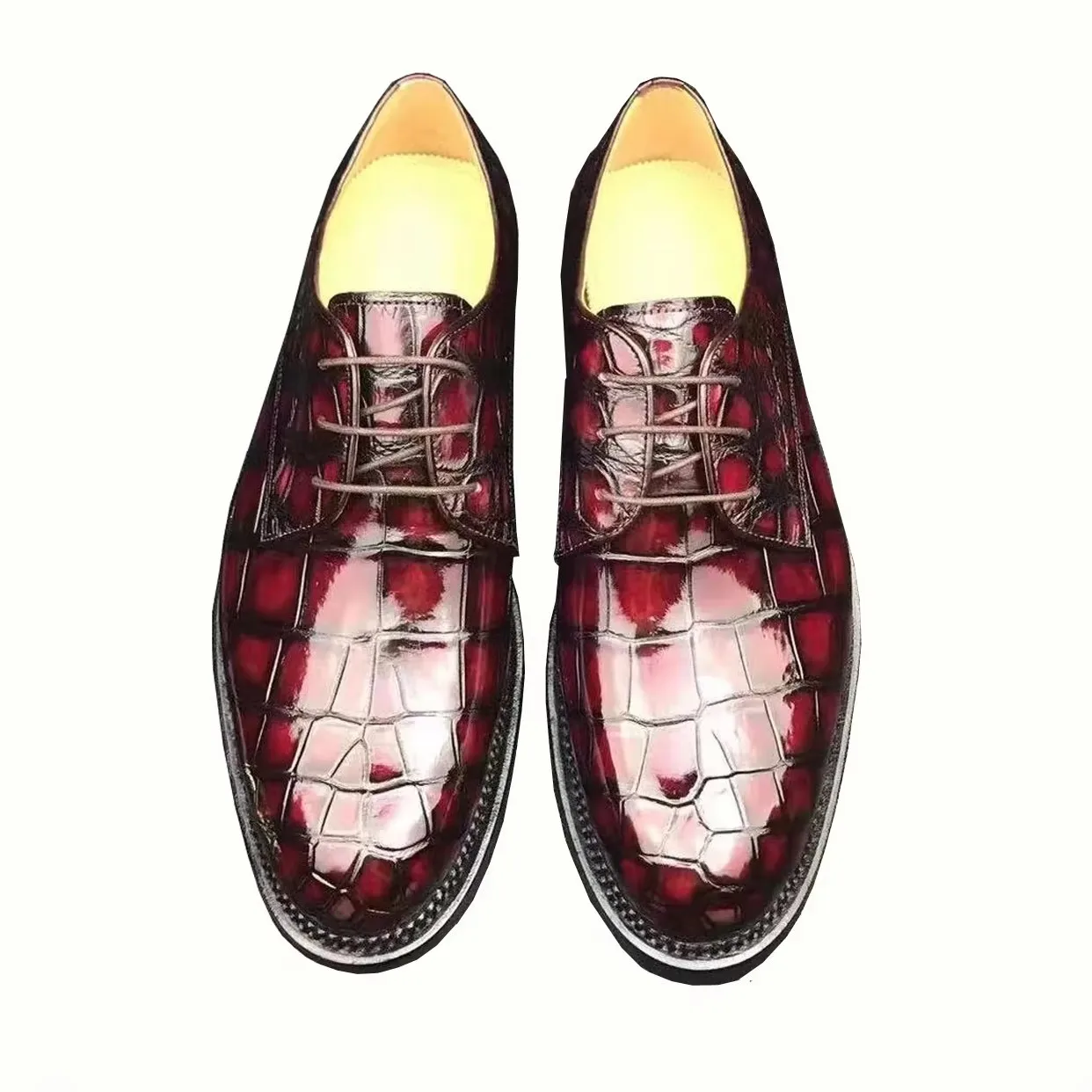 yingshang new men dress shoes male crocodile shoes wedding fashion business office shoes