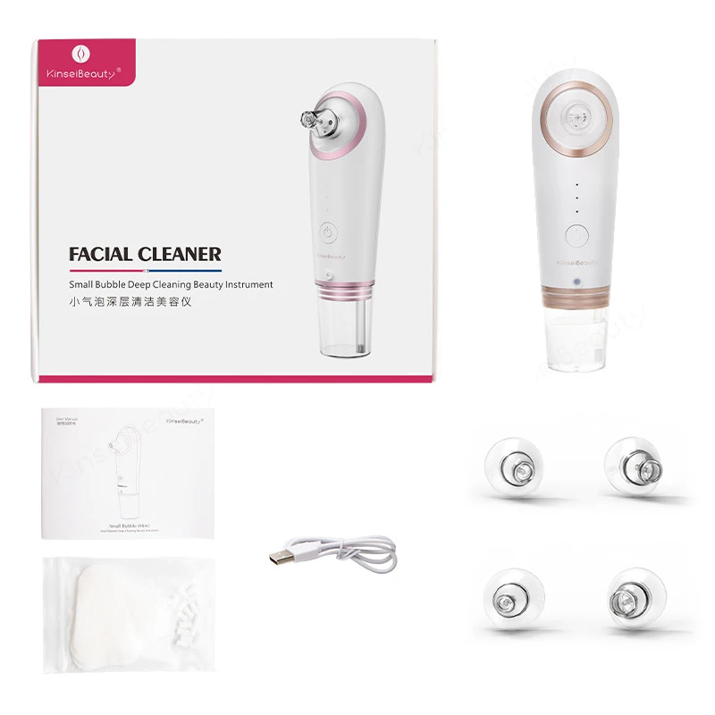 Nettoyant électrique pour la peau, eau, oxygène, aspirateur, pores du visage, soins de la peau, points noirs, élimine l'aspiration, outil de nettoyage en profondeur, Rechargeable par USB