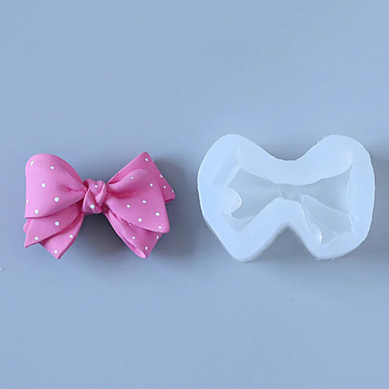 DIY 3D bow shape sugar cake mold bow tie silica gel mold Chocolate Mold