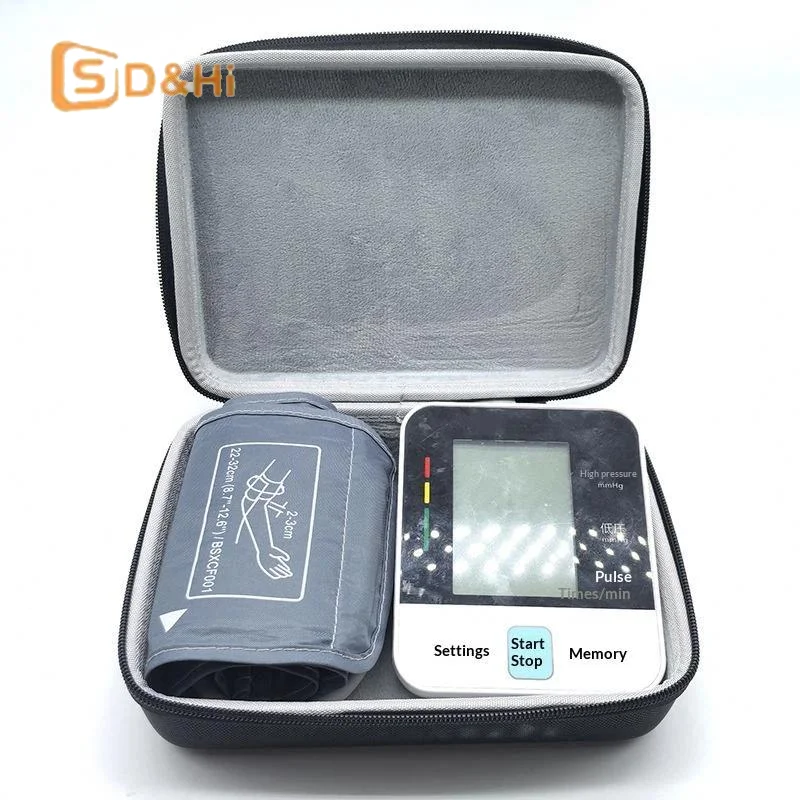 Hard Carrying Organizer Case For Wireless Upper Arm Blood Pressure Monitor With Cuff Standard And Large Arms (BP786/BP785)