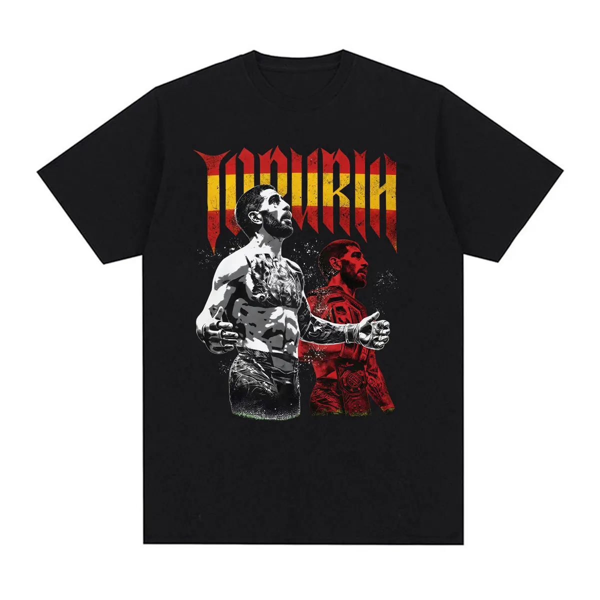Ilia Topuria El Matador Vintage 90s Graphic T-Shirt Men's Fashion Violence Aesthetic T Shirts Cotton Casual High Quality Tshirts