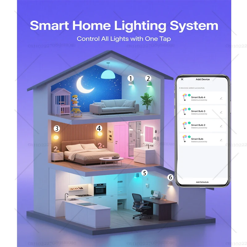 B22 Tuya WiFi APP 9W LED لمبات عكس الضوء الأبيض RGBCCT 16 مليون الحياة الذكية Alexa Google Smartthings E27 ضوء متغير اللون