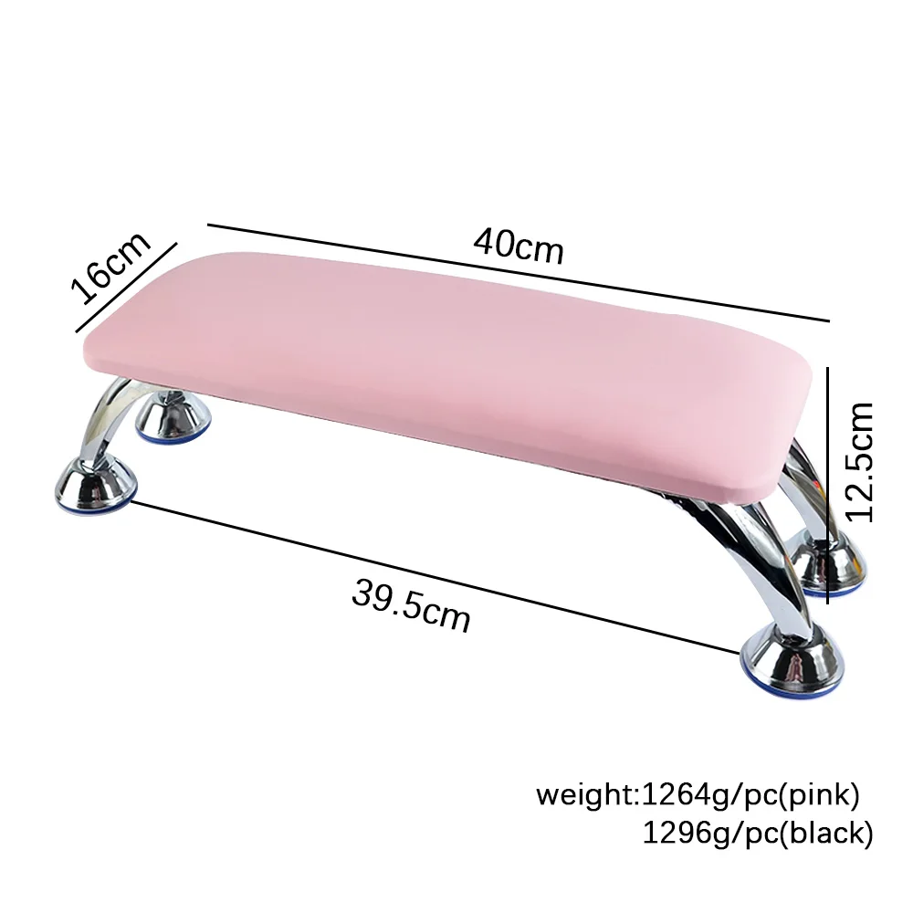 1Pcs Genuine Leather Nail Hand Rest Pillow Pink/Black Soft Hand Rest for Nail Arm Pillow Arm Rests Professional Nail Art Tool