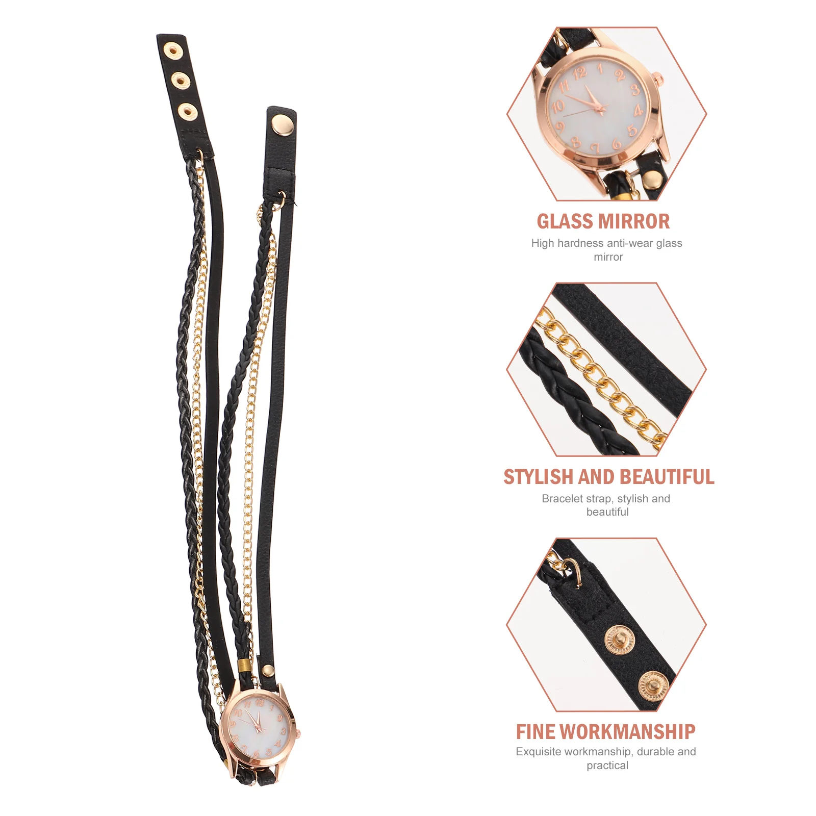 

Нежная женская наручная цепочка для часов с плетеным ремешком, легкий элегантный повседневный модный подарок для вечеринки, дня рождения, фестиваля