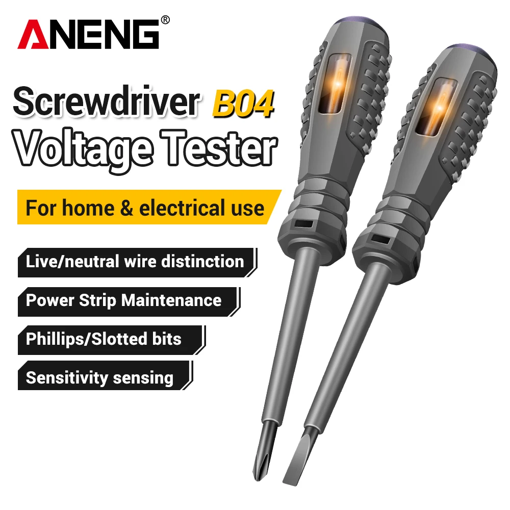 ANENG B04 Electroprobe Phillips Bits Cross Screwdriver Voltage Tester Pencil Non-contact Insulation Detector Electrician Tester