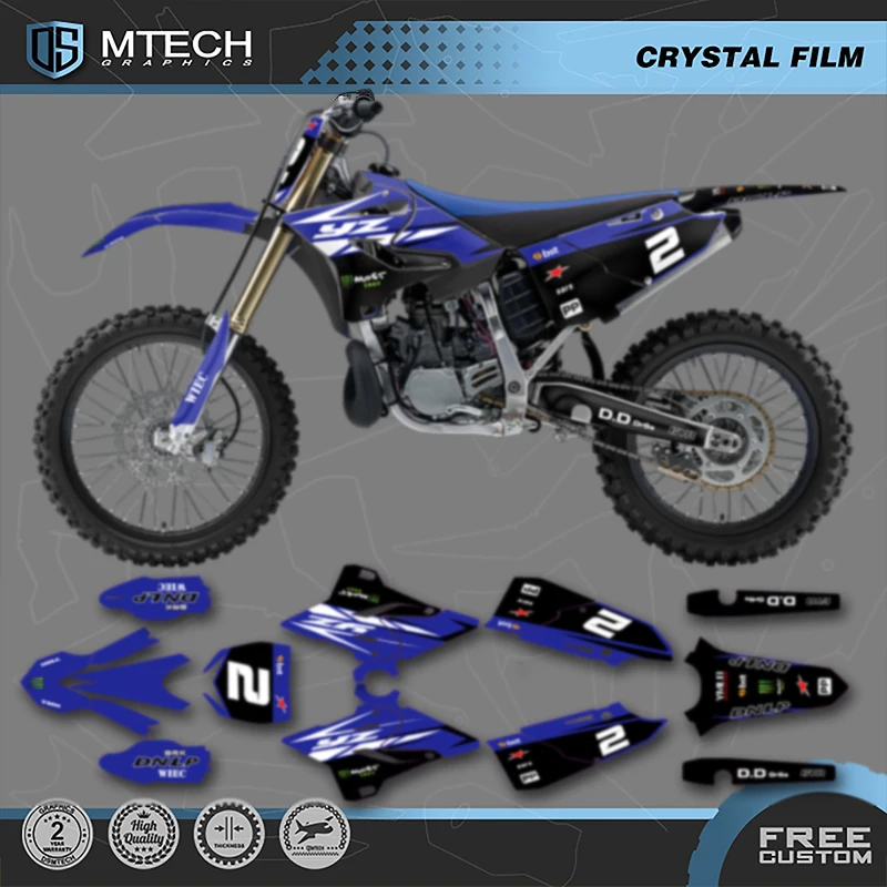 

DSMTECH мотоциклетные графические фоновые наклейки, наборы наклеек для YAMAHA YZ125 YZ250 YZ125 250 2015-2021 YZ250X 2016-2021 003