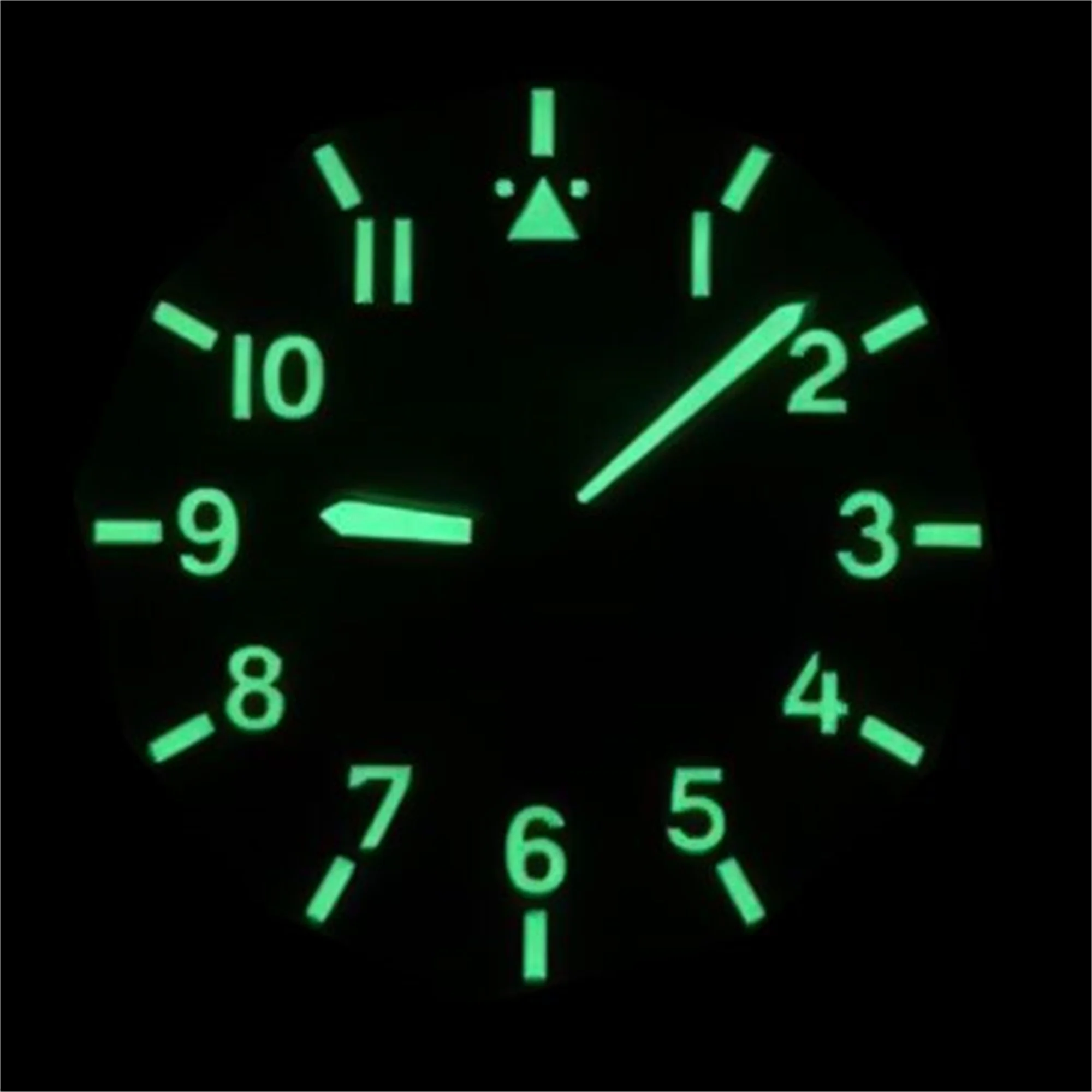 29mm Pilot Style Watch Dial and Hands Black Blue Green White Dial C3 Green Luminous Fit NH35 NH36 ETA2824 PT5000 Movement