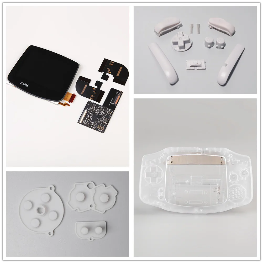 LED Backlight Screen Kit para GameBoy Advance Nintendo, GBA, ITA, AGB, Acessórios para Jogos, Novo