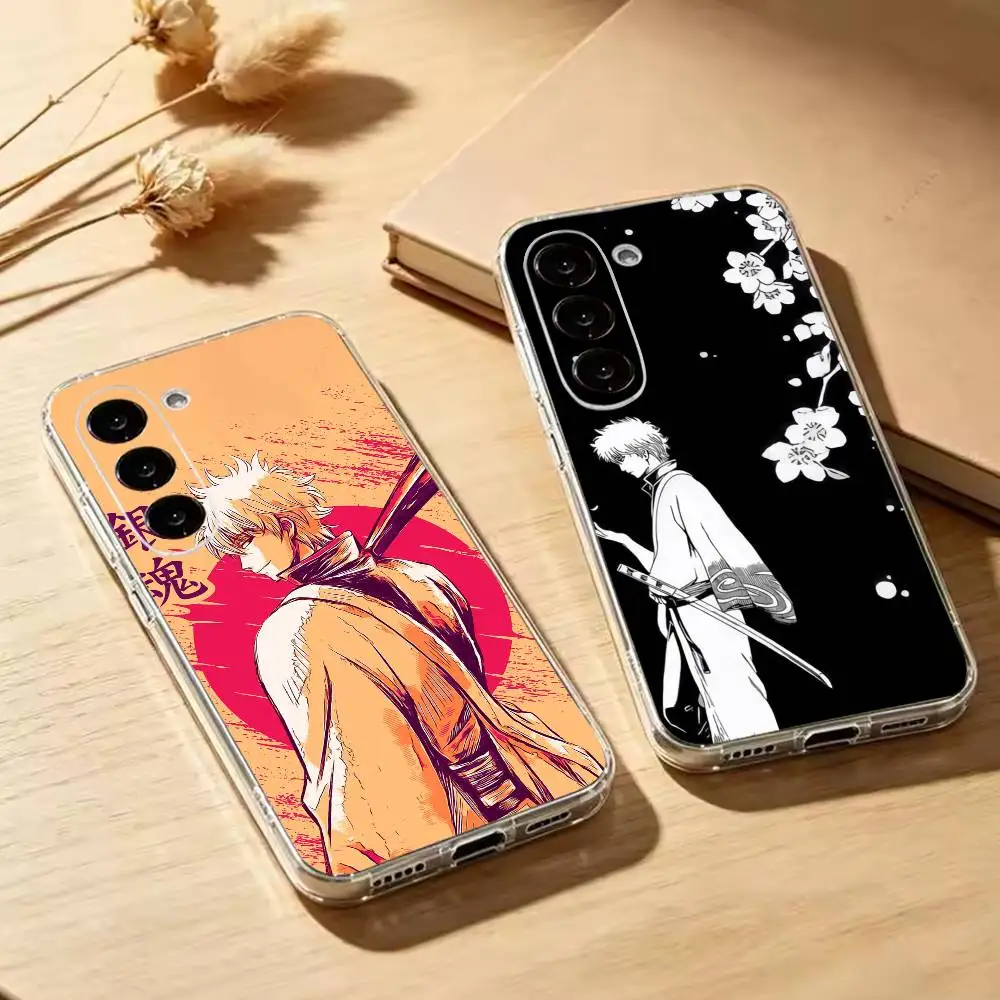 Anime G-Gintama Transparent Phone Case For Samsung Galaxy A73,A72,A71,A70,A53,A52,A51Soft Cover