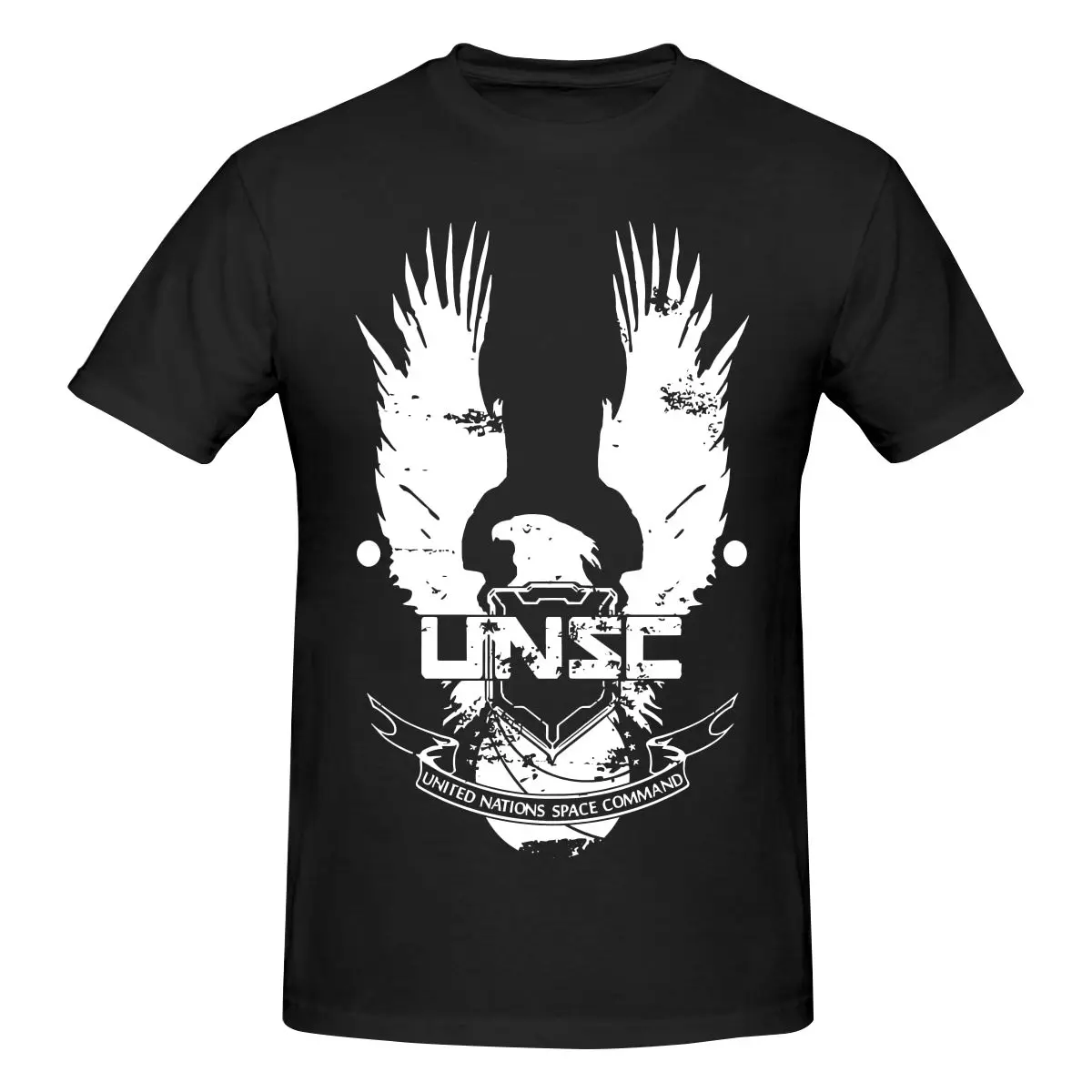 

Забавная мужская футболка с принтом Halo UNSC, высококачественная футболка унисекс, большой размер