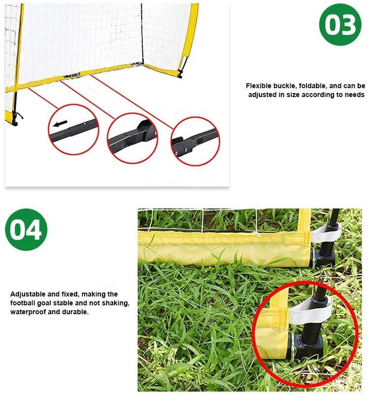 Portería de fútbol portátil para interiores y exteriores, 6x4 pies, patio trasero, 12x6, plegable, precio bajo