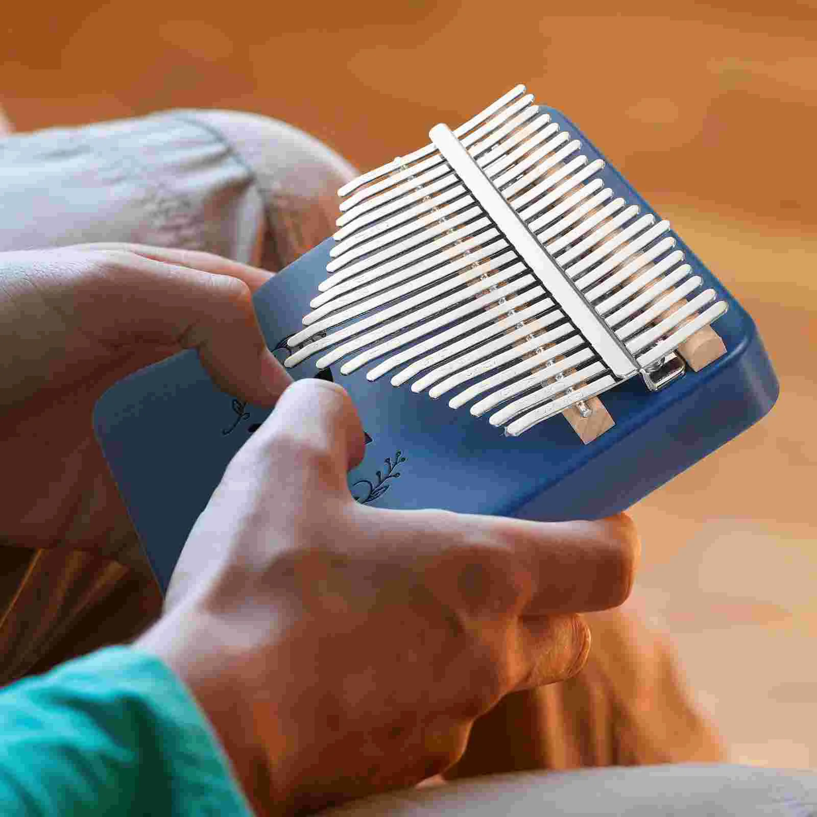 

Thumb Miniature Kalimba Musical Instruments for Adults Kids Piano Portable 17 Keys Finger Child